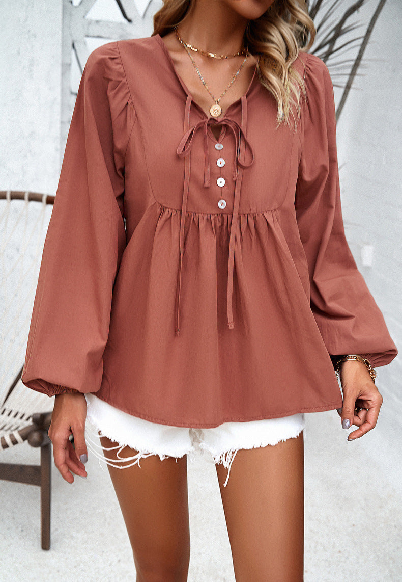 Sophie® | Elegant Casual Loose Button Down Blouse