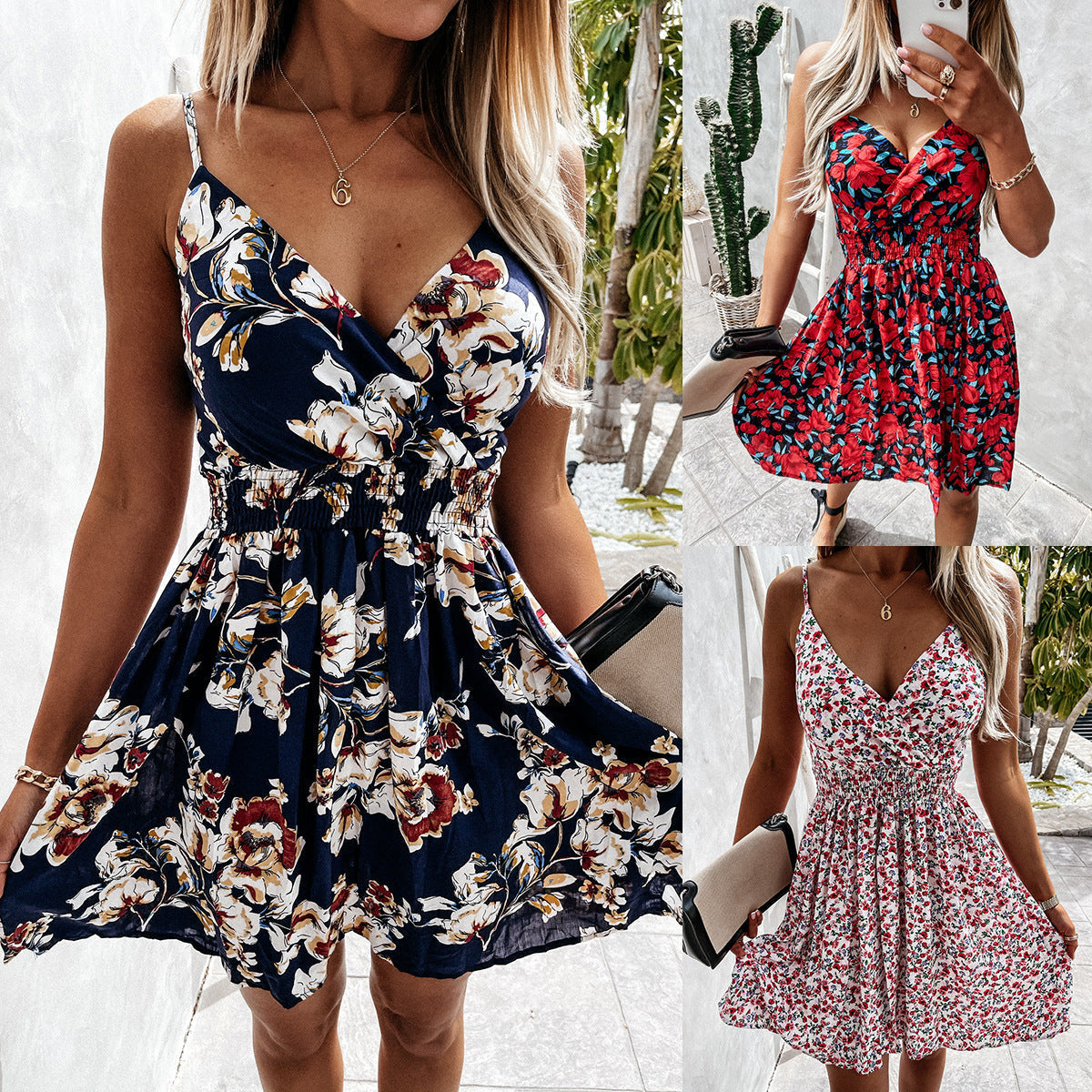 Marta® | Women'S Floral Smocked A-Line Dress