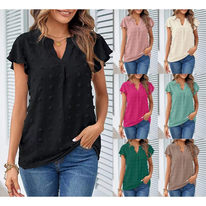 Merced® | Women'S Blouse Shirt With Ruffle Sleeves