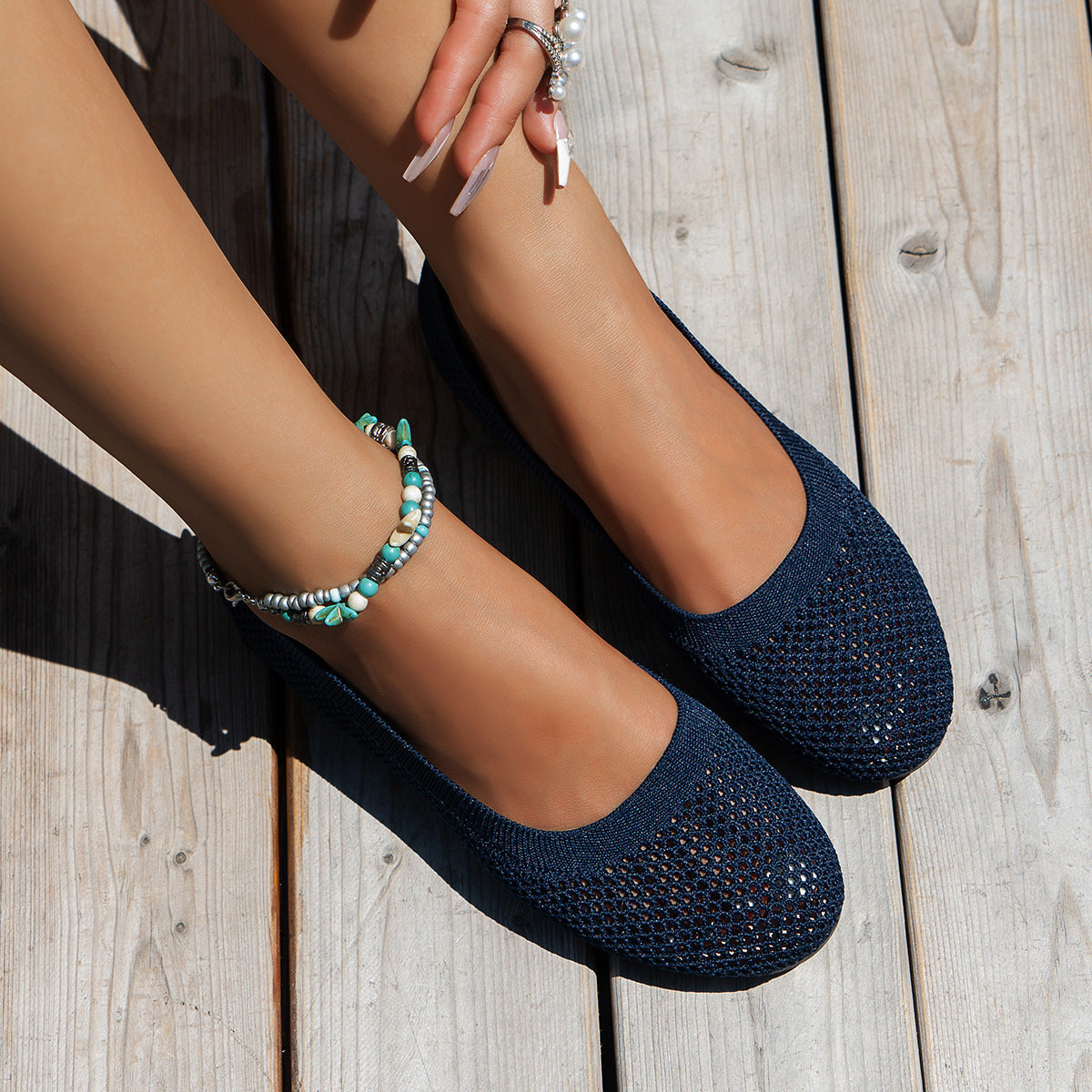 Mónica® | Women'S Breathable Knit Ballet Shoes