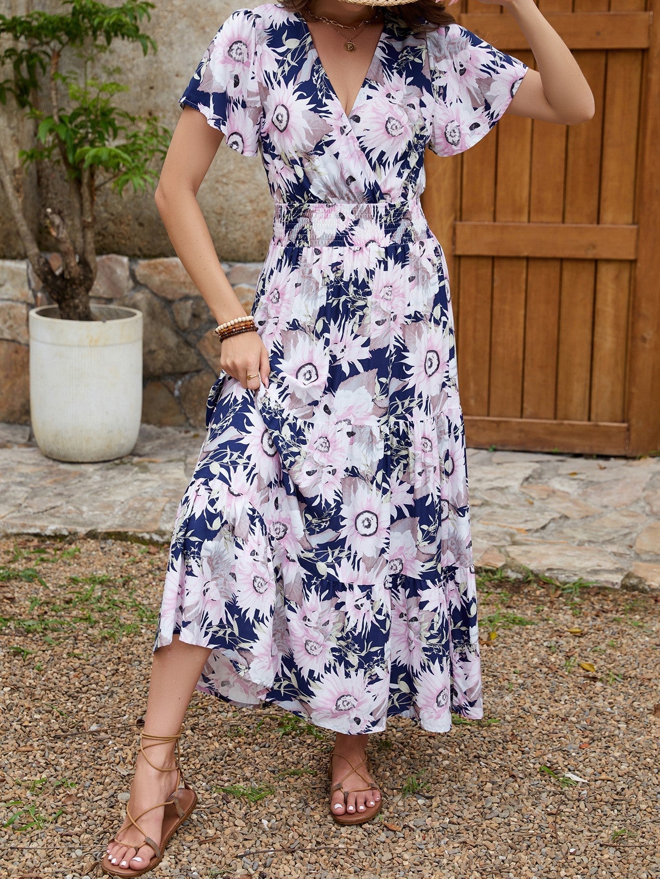 Rocío® | Women'S Floral Wrap Maxi Dress