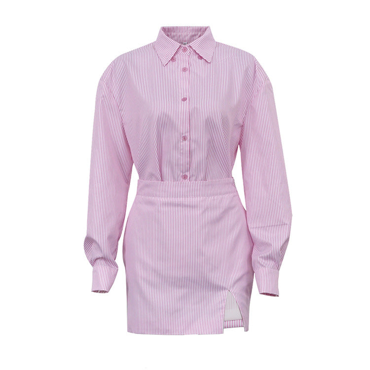 Manuela® | Women'S Blouse Dress With Asymmetric Hem And Long Sleeves