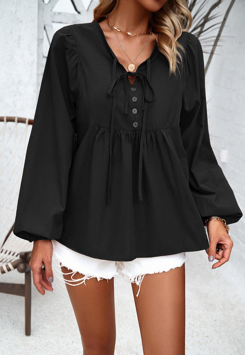 Liz® | Elegant Casual Loose Button Down Blouse