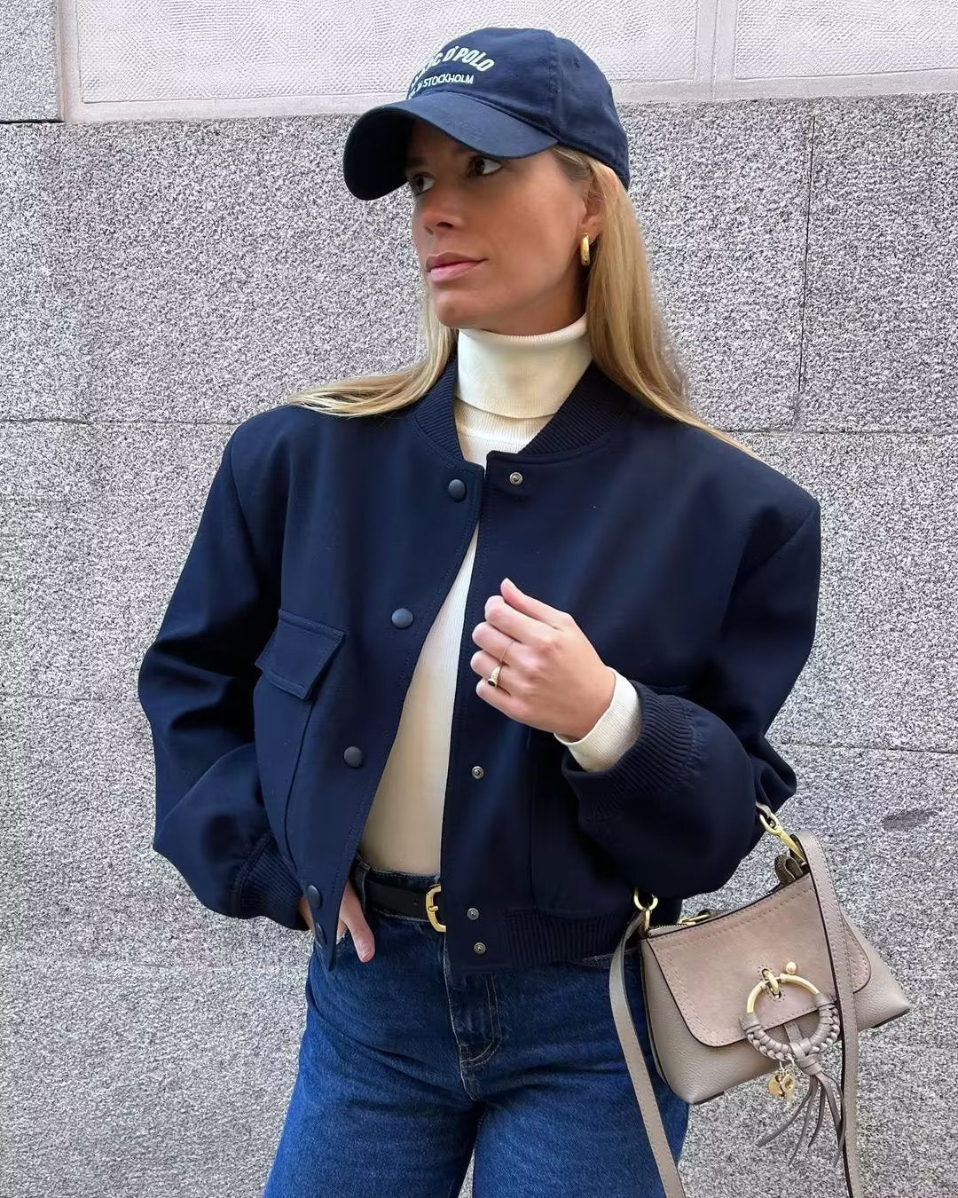 Marina | Short bomber jacket for women