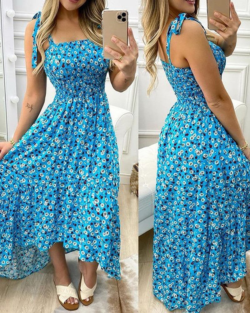 Xenia® | Women'S Floral Maxi Dress With Adjustable Shoulder Straps