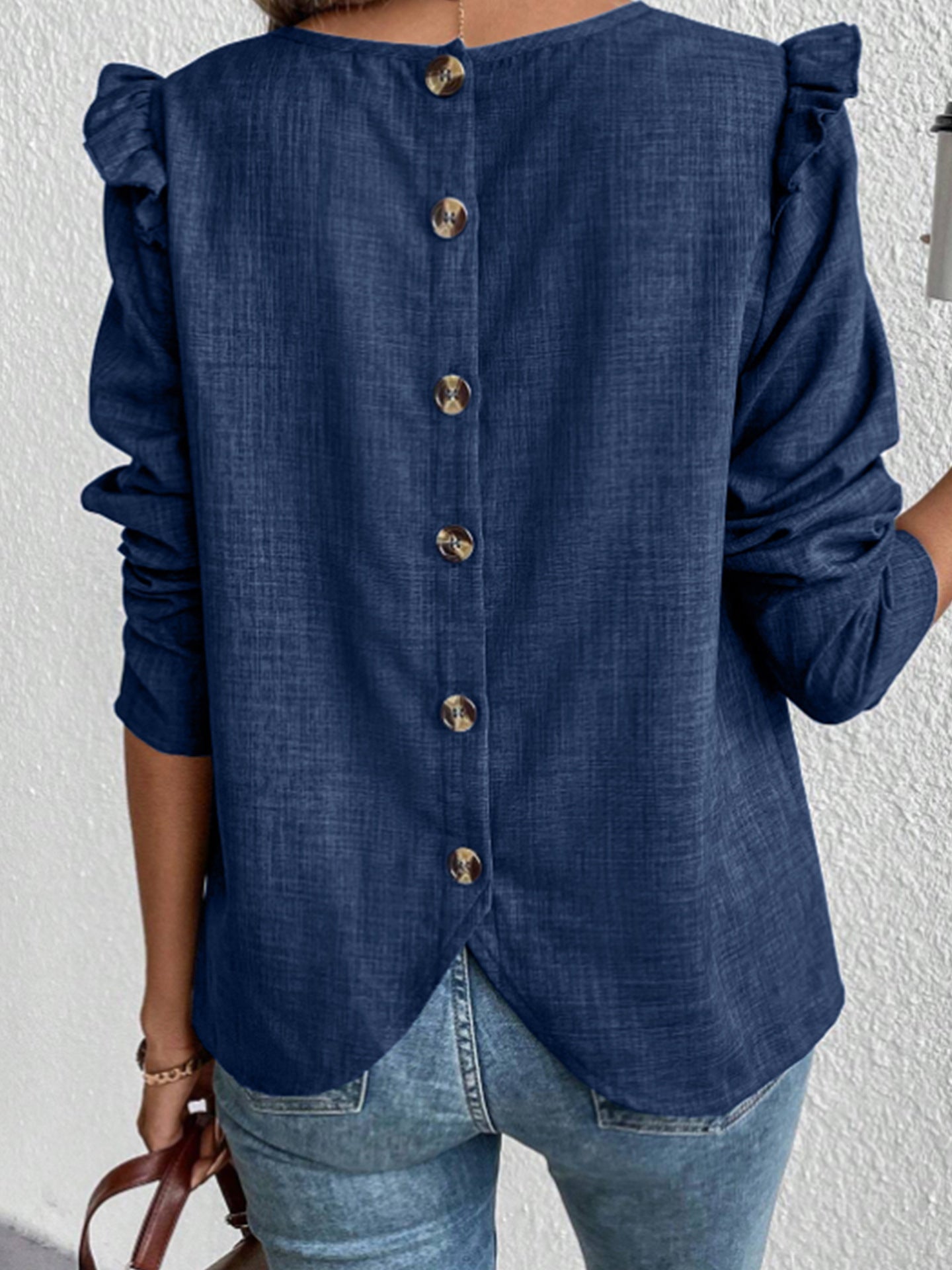 Juana® | Women'S Blouse With Ruffle Details And Button Closure