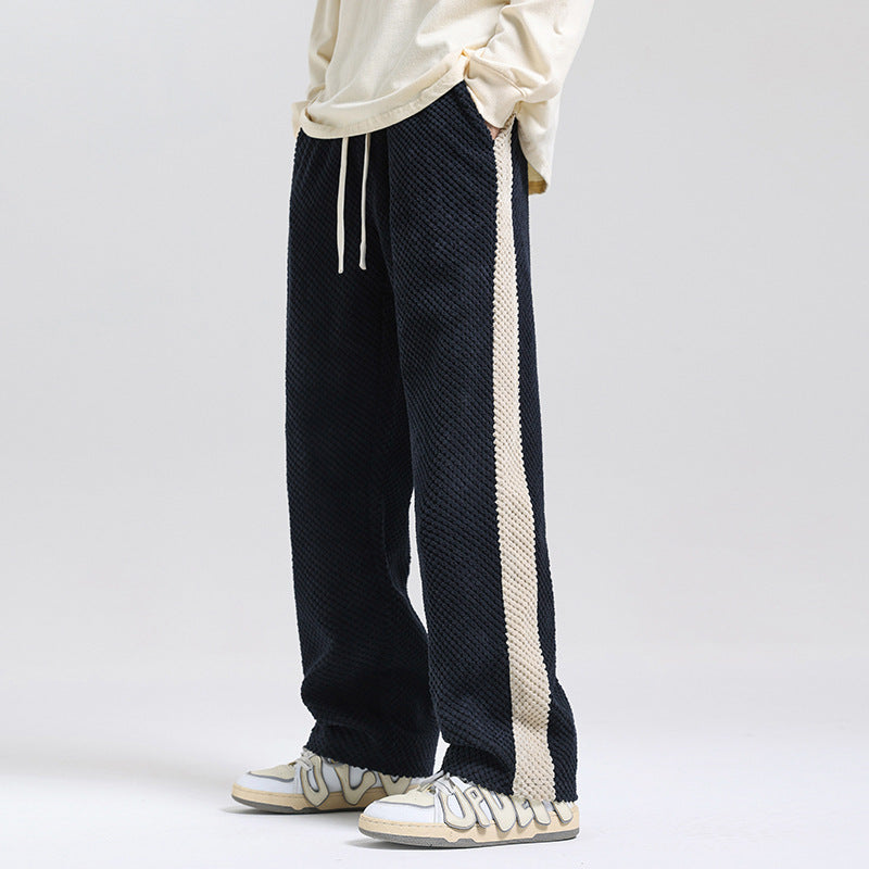 María® | Women'S Comfortable Leisure Trousers With Structured Fabric And Side Stripes