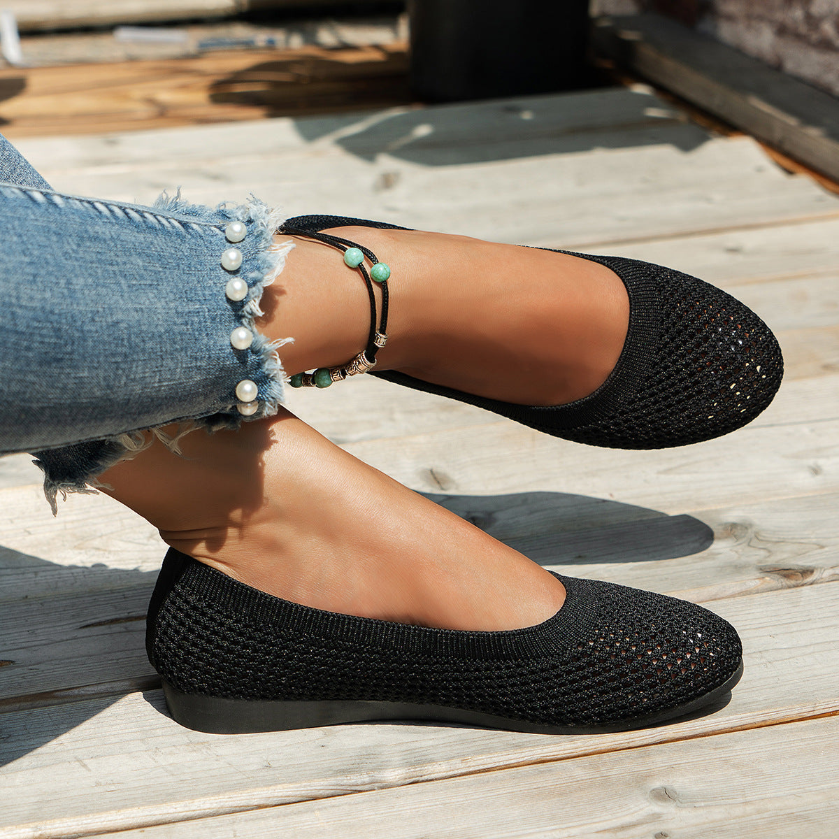 Mónica® | Women'S Breathable Knit Ballet Shoes
