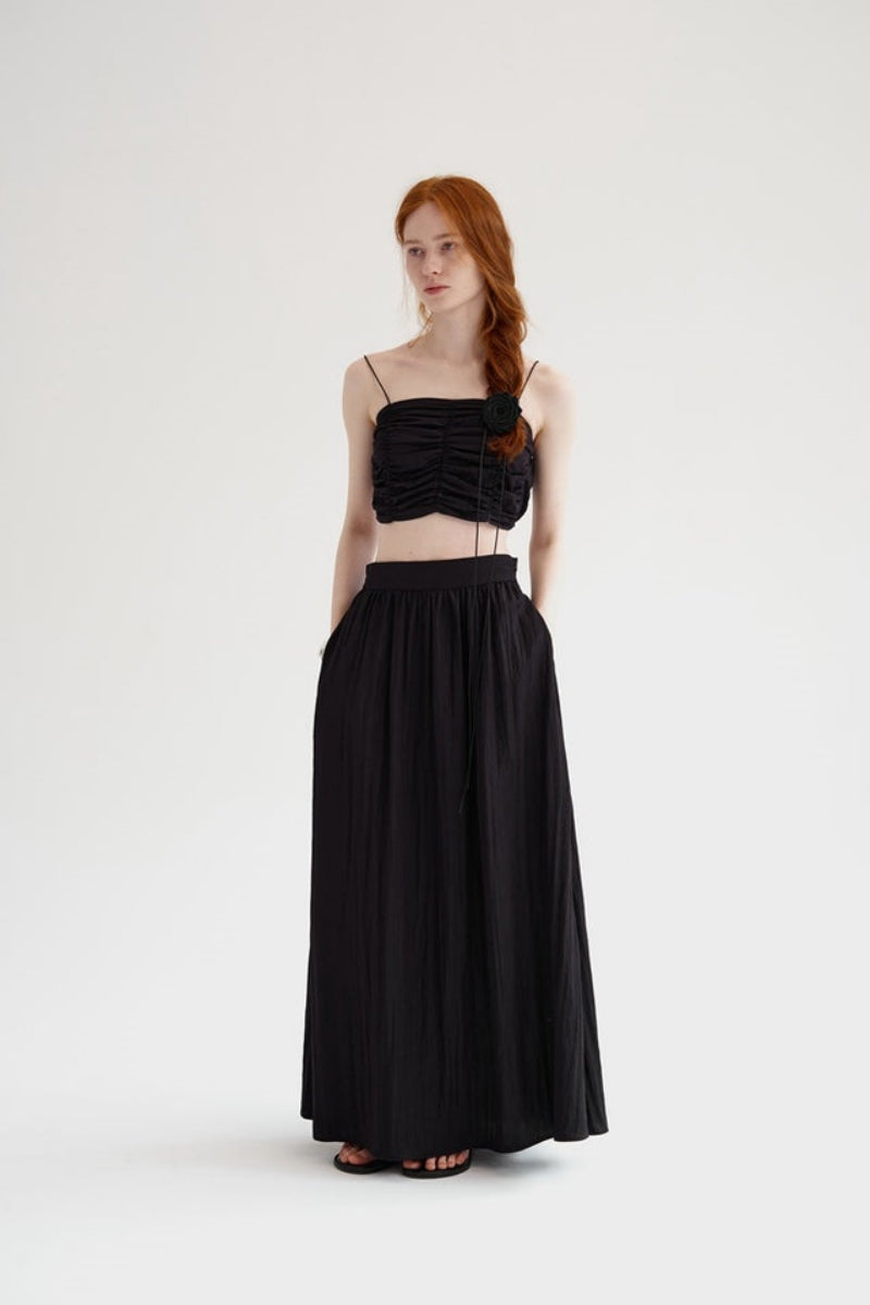Norma® | Sleeveless Bandeau Top With Pleats