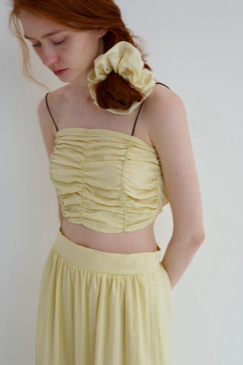 Norma® | Sleeveless Bandeau Top With Pleats