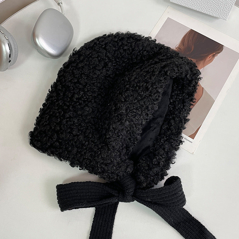Oversized Tied Beanie Hat