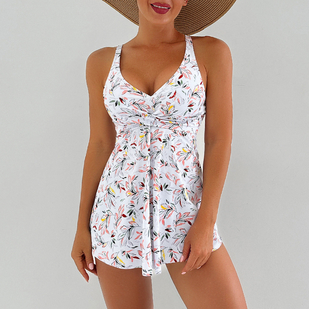 Bárbara® | Women'S Swim Dress With Floral Design And Ruffles