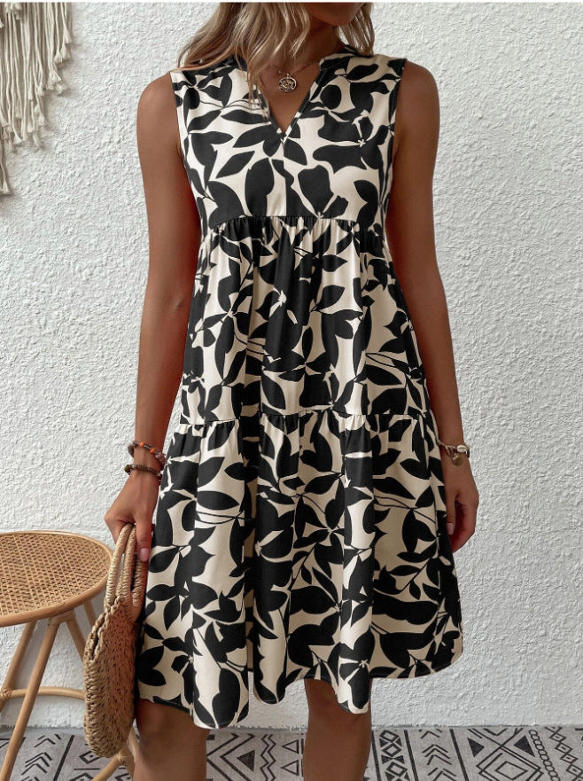 Julieta® | Women'S A-Line Sleeveless Summer Dress With V-Neck Design