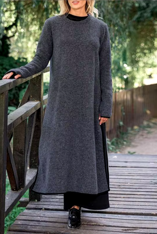 Glenda | Cozy long layered dress