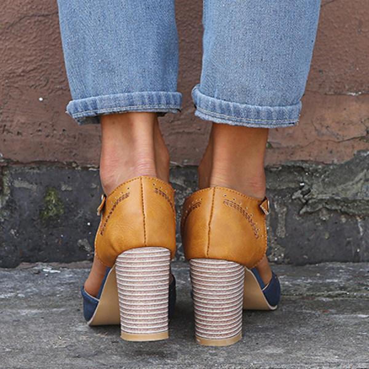 Olivia | Women’s Vintage Style Ankle Strap Heels