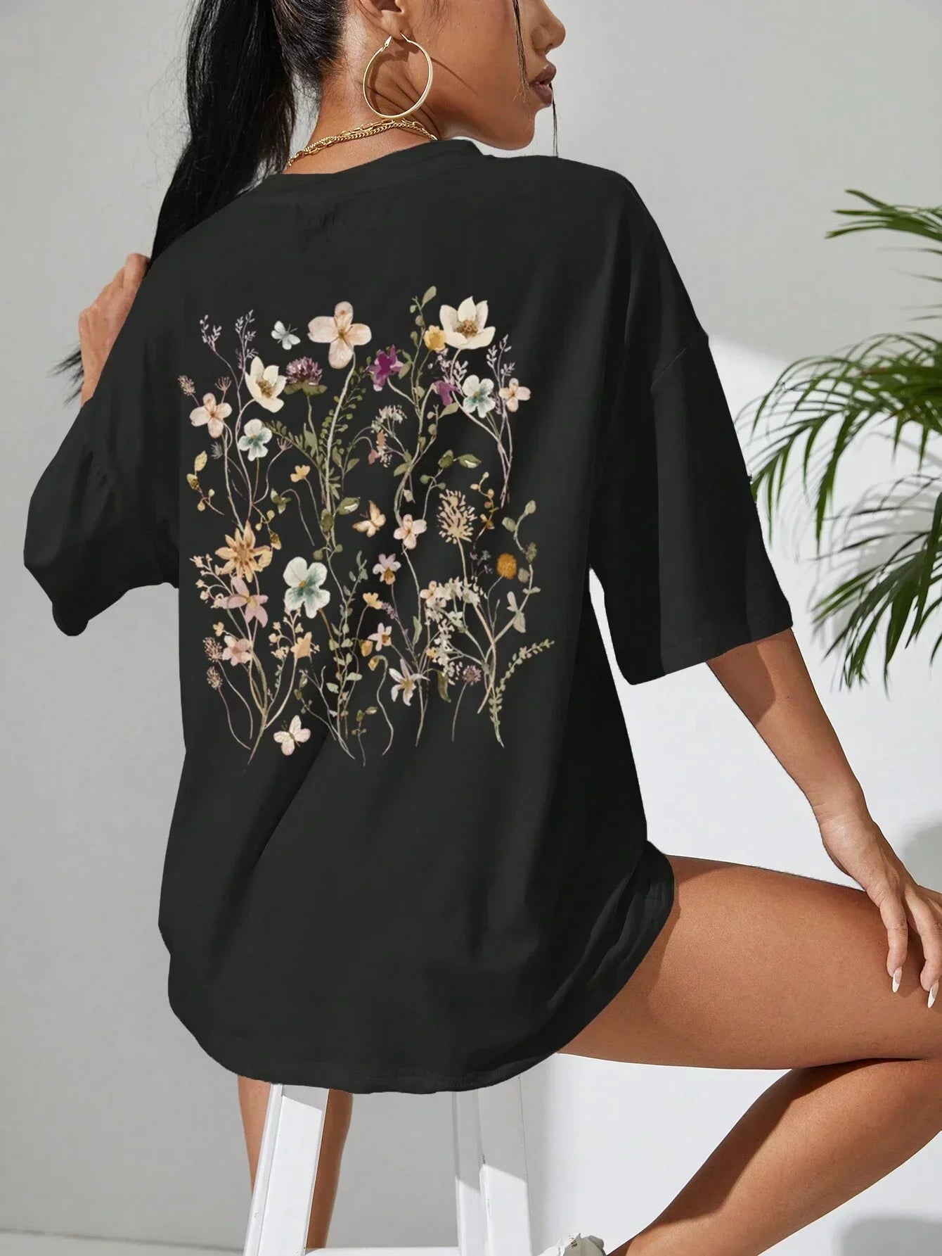 Guadalupe® | Floral women's cotton T-shirt