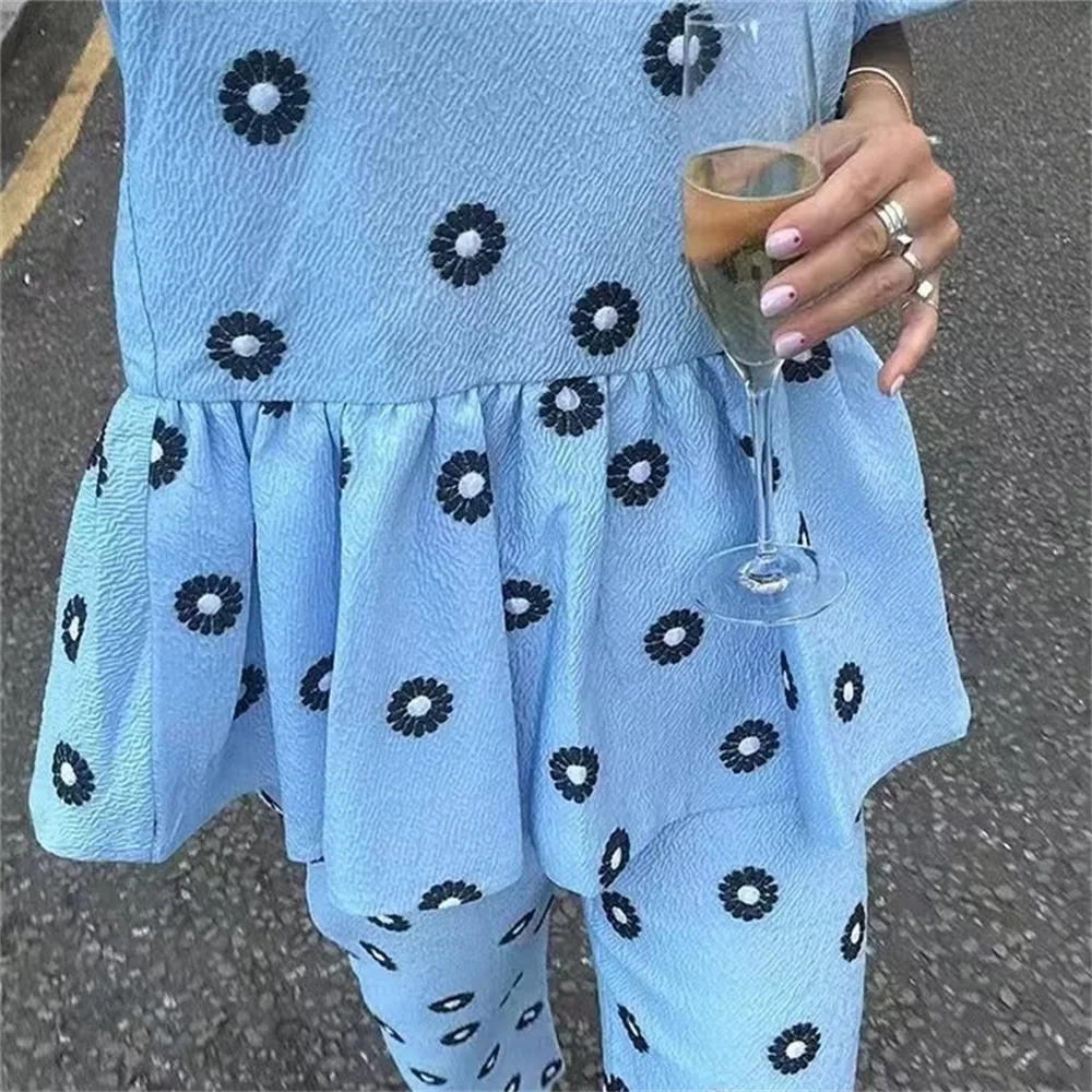 Zaida® | Top + Pants Casual Printed Summer