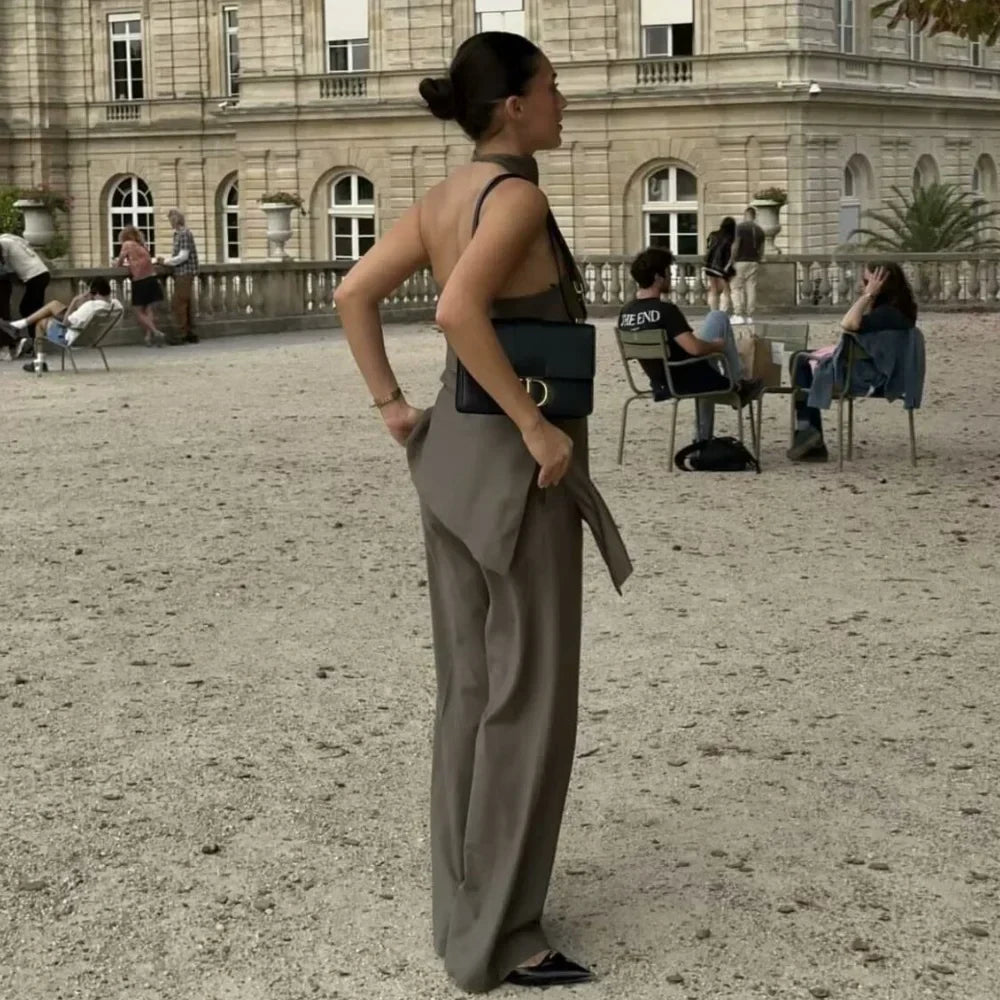 Zenaida® | Top + Mid Waist Long Pants Polyester Summer