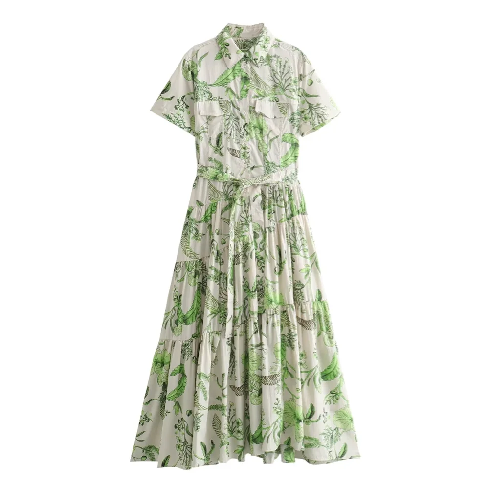 Sabina® | Plant Print Loose Fit Boho Summer