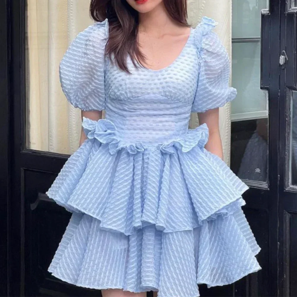 Amira® | Polyester Blue And White Summer