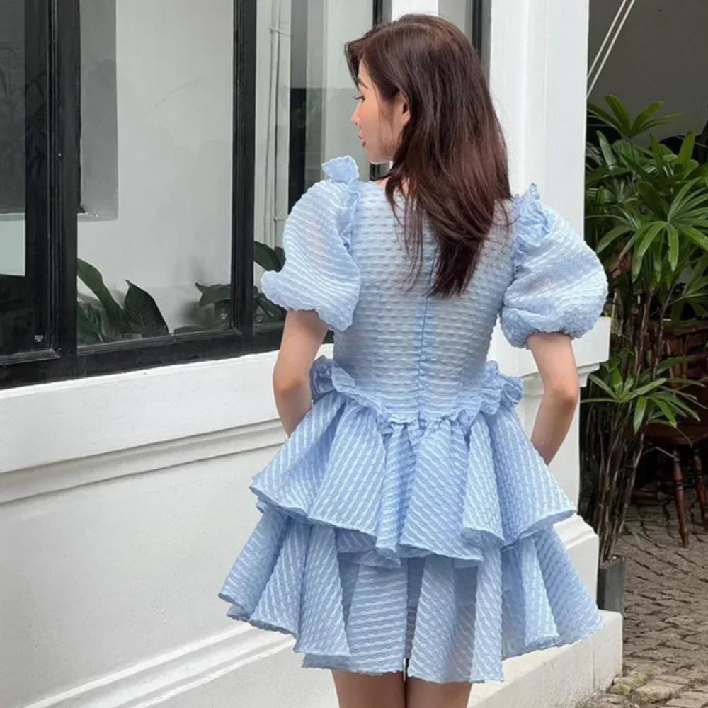 Samanta® | Polyester Blue And White Summer