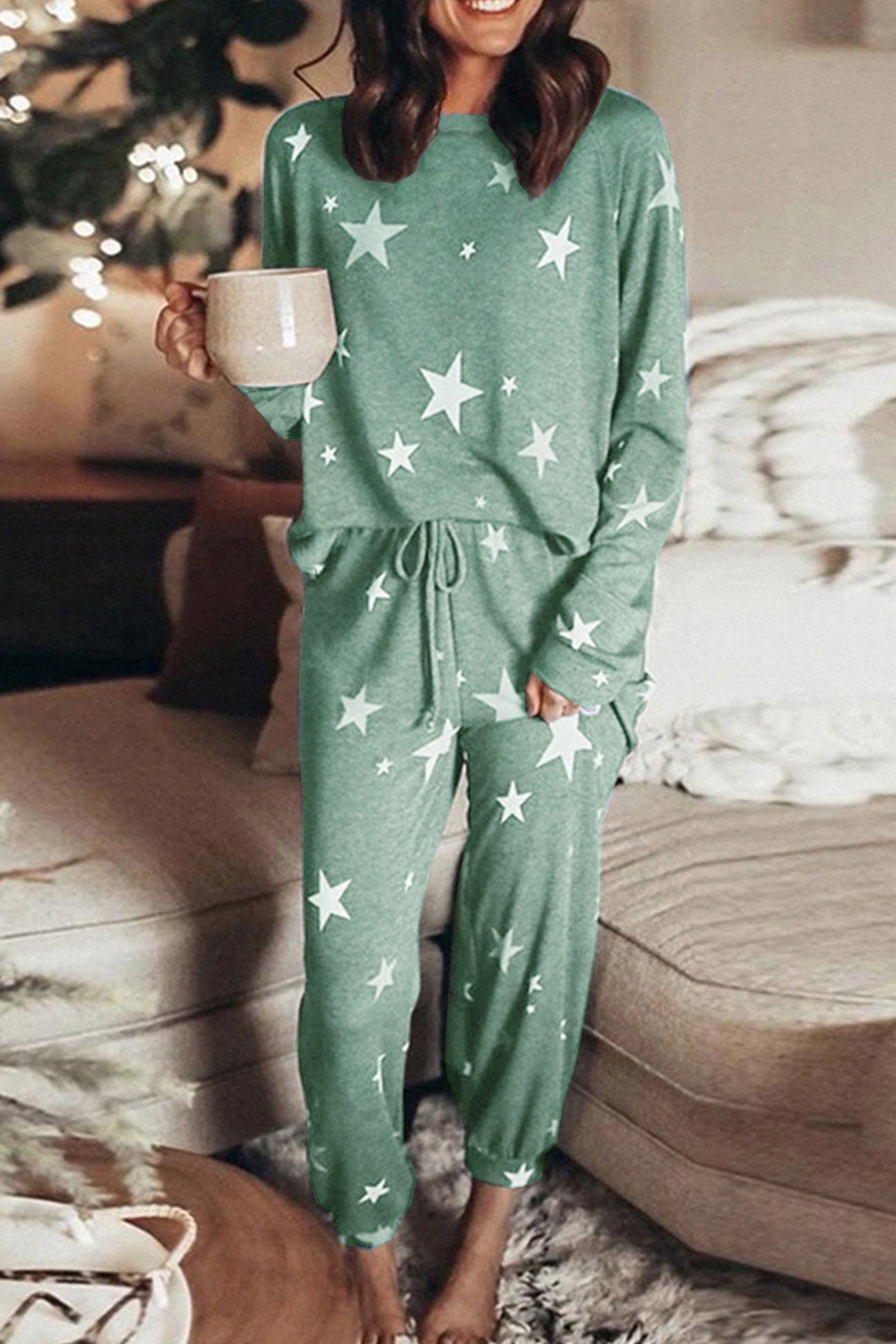 Mareike | Pentagram print sweater set