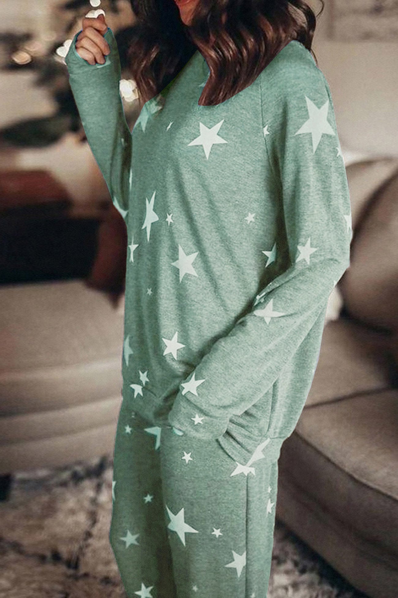 Mareike | Pentagram print sweater set