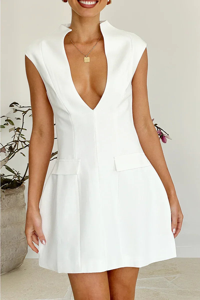 Zenaida® | Mini Kleid White