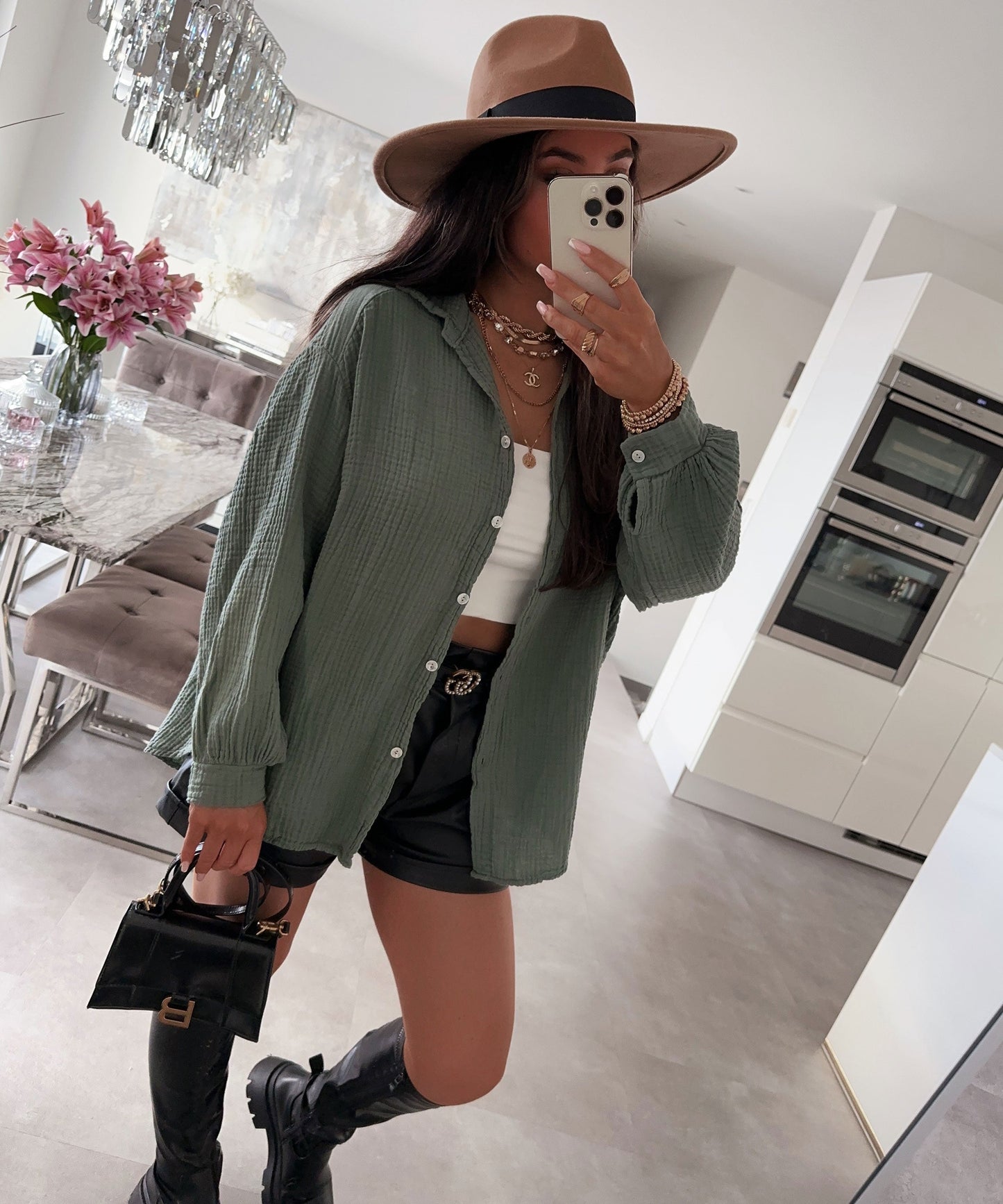 Aure® | Oversize Musselin Bluse