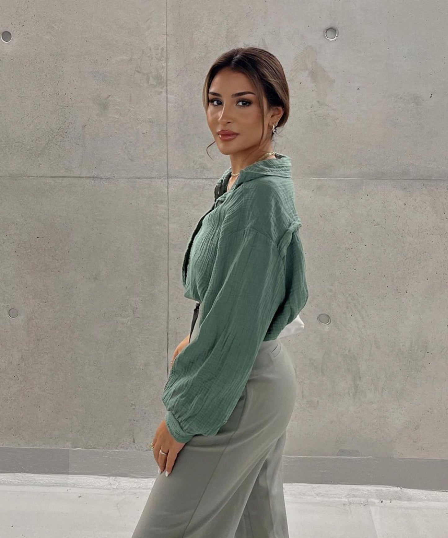 Aure® | Oversize Musselin Bluse