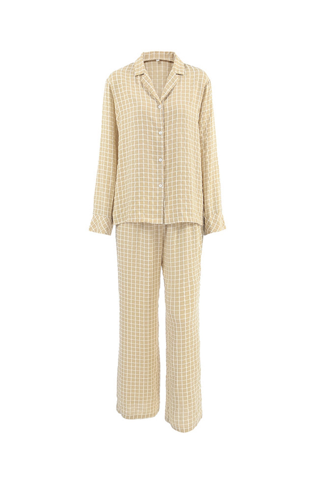 Marina | Checked loungewear with long sleeves