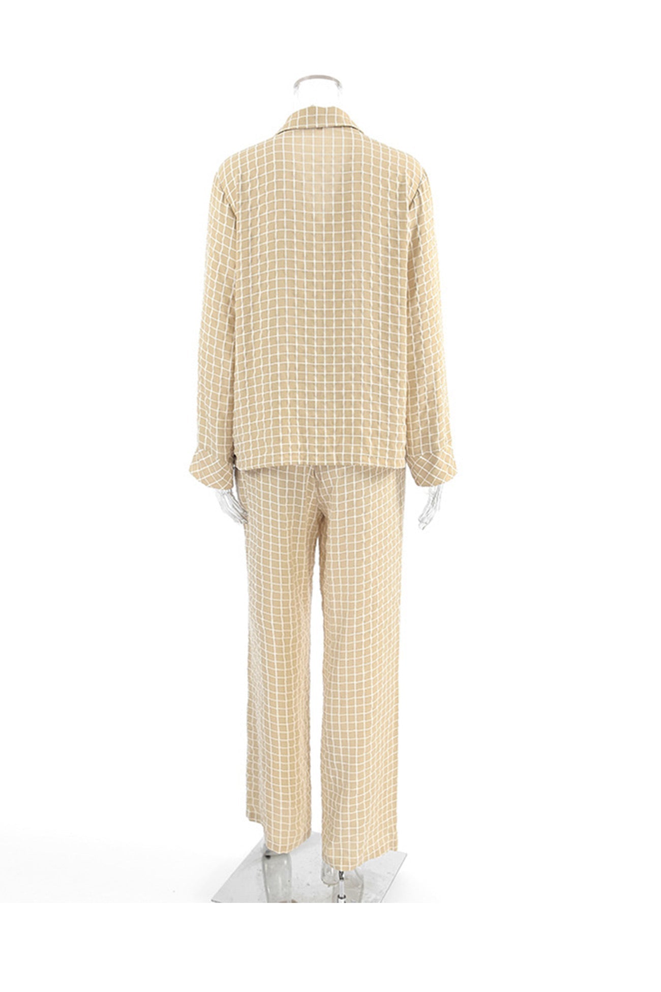 Marina | Checked loungewear with long sleeves