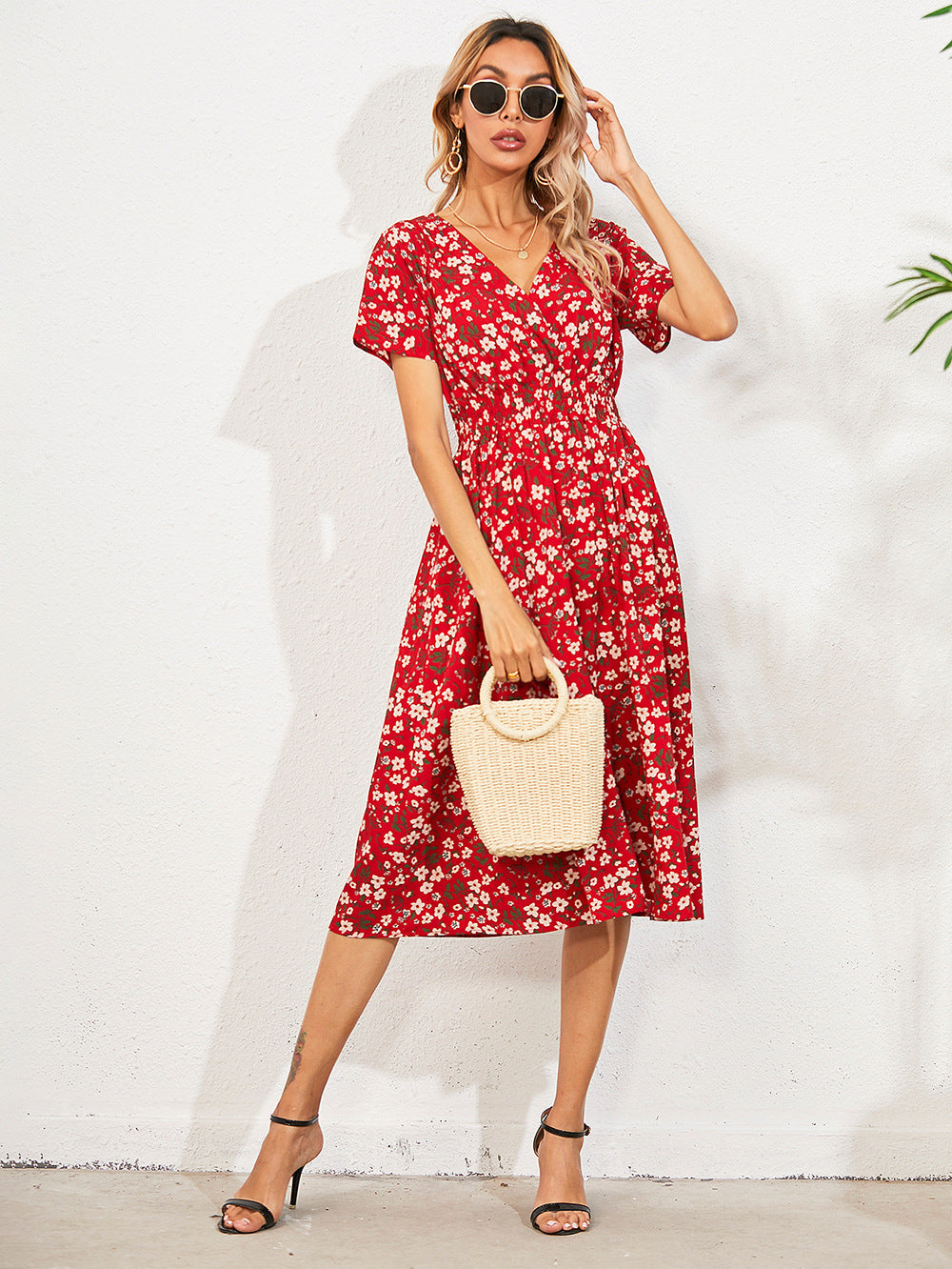 Fatima® | Women's dress with floral pattern