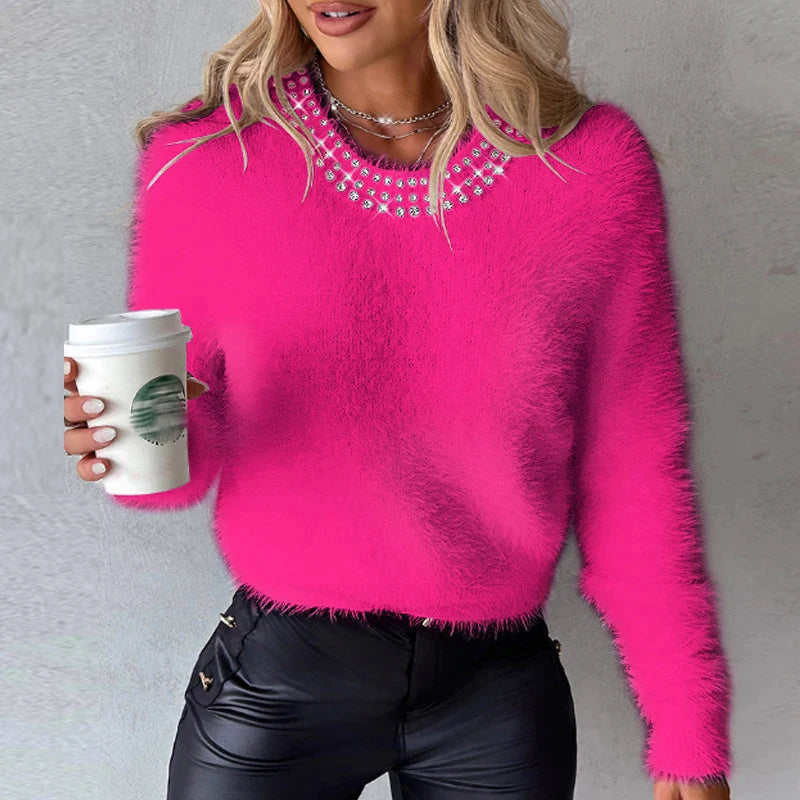 Elena® | Fluffy knitted sweater