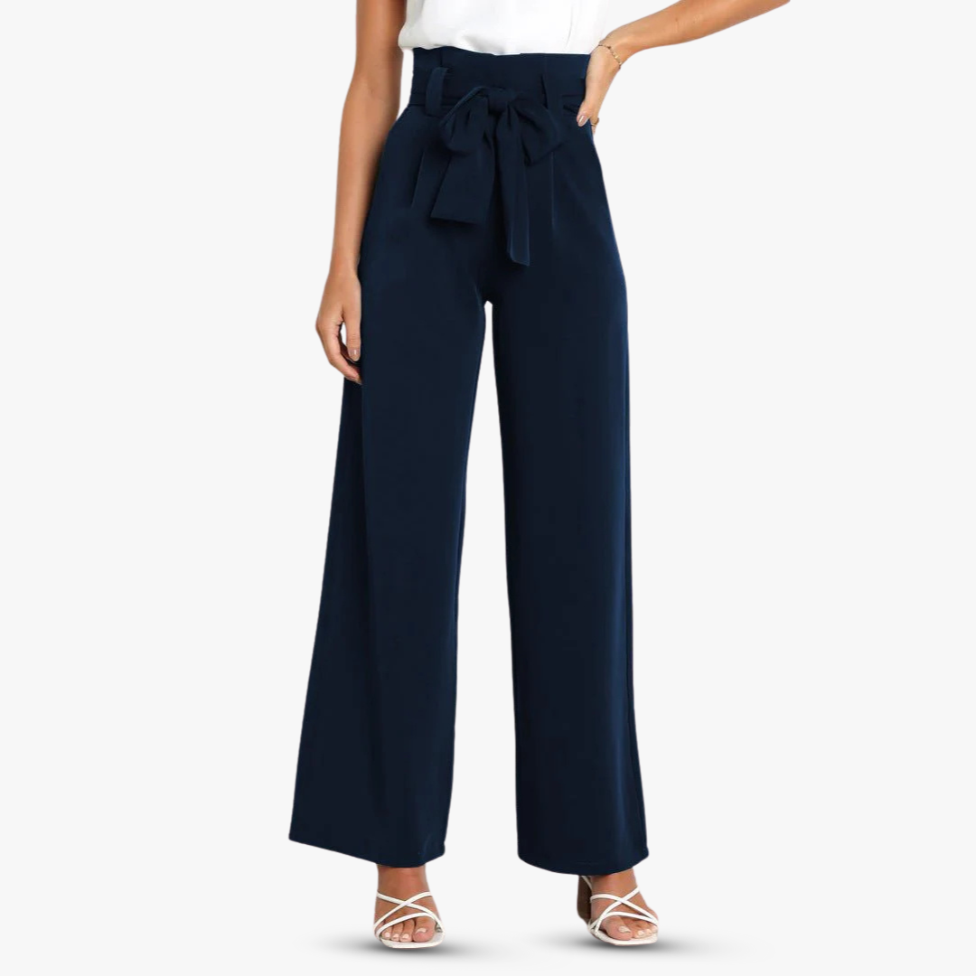 Andrea® | Wide women's trousers with tie belt