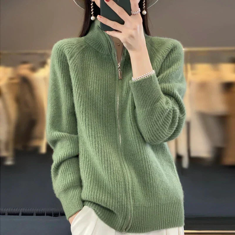 Teresa | Women's Zip-Up Sweater Jacket