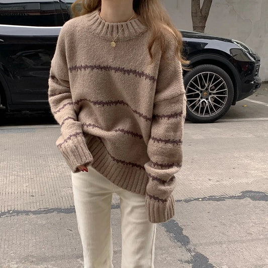 Lidia | Cozy striped sweater for women