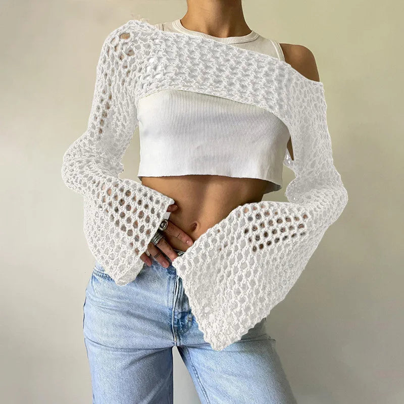 Clotilde® | Mesh crop top for women