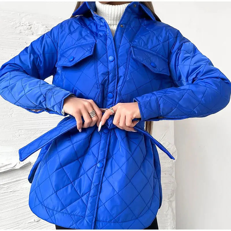 Zaida | Classic padded jacket with snap fasteners for women