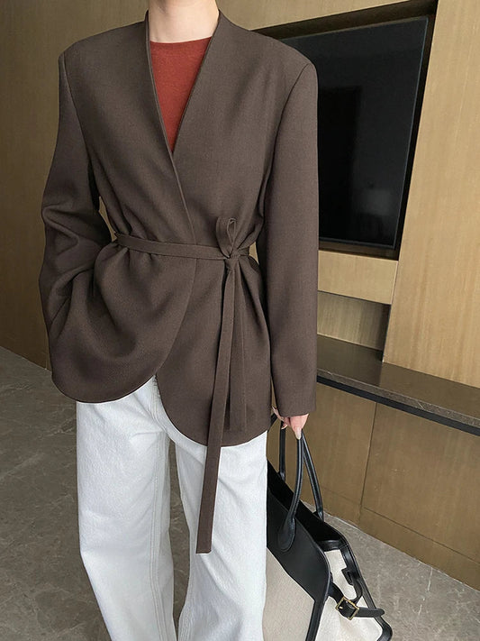 Tamara | Designer blazer with gathered waist