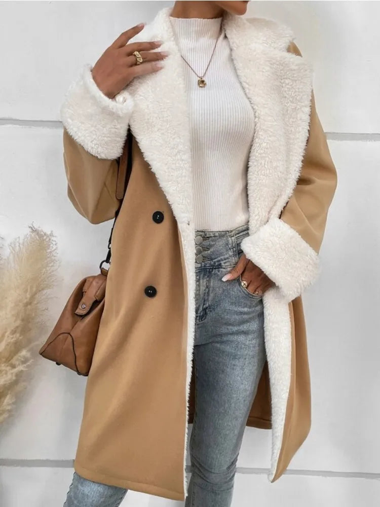 Verónica | Thick women's fleece coat for winter and autumn