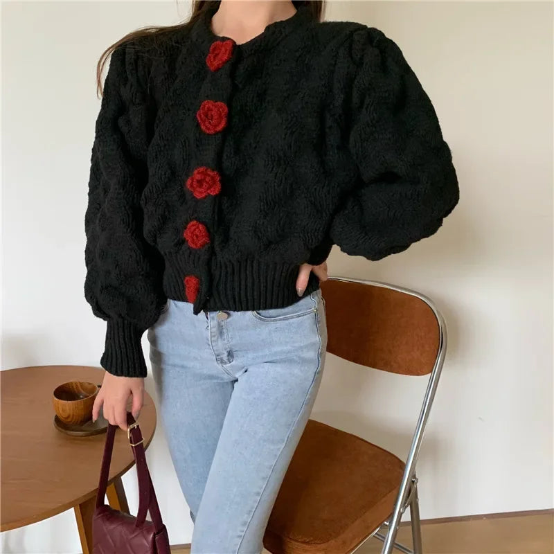 Lena® | Women's bubble sleeve sweater