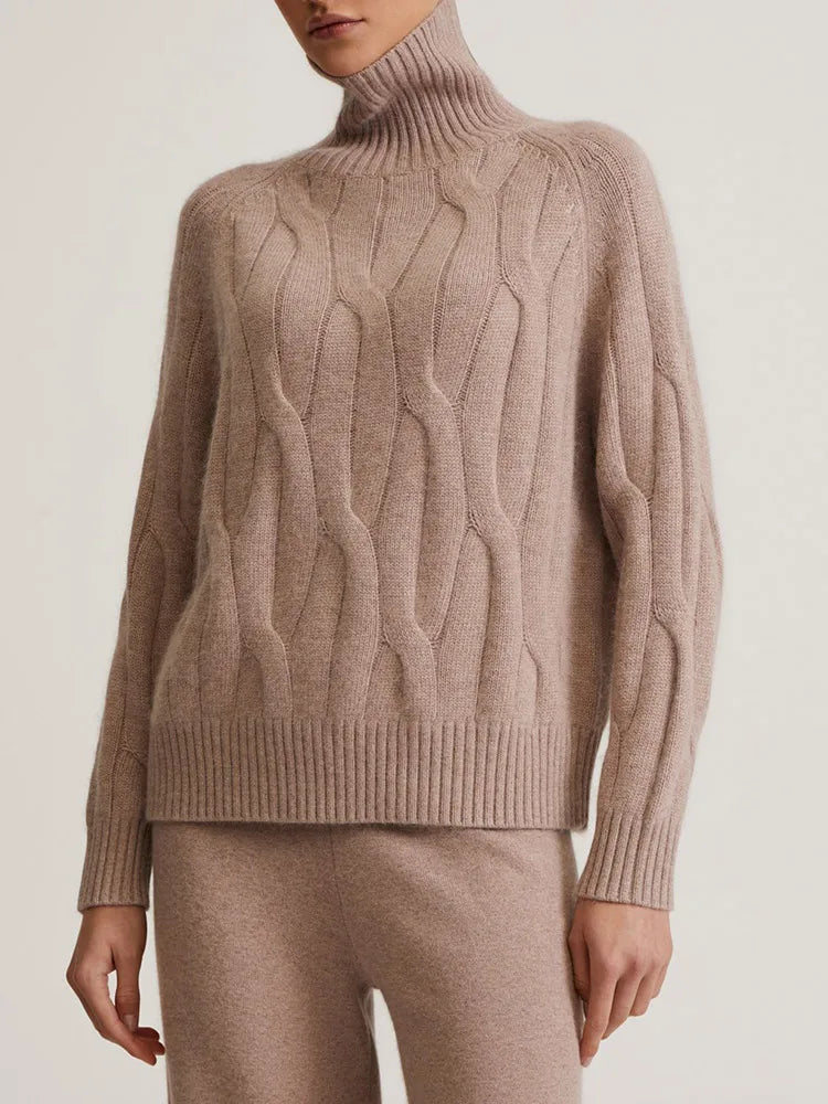 Claudine | Delano women's turtleneck knit sweater