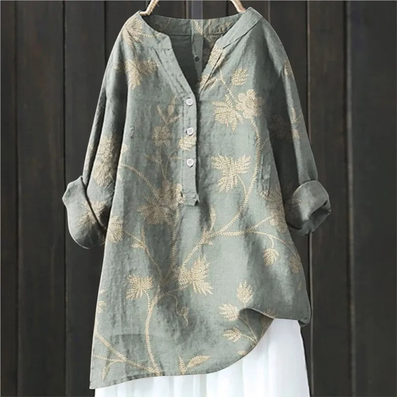 Bucaro® | Casual Floral Print Blouse