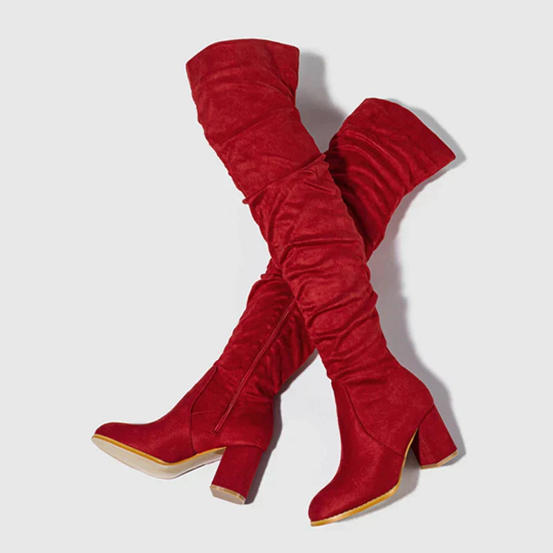 Kayla | Stylish Over-the-Knee Women's Heeled Boots