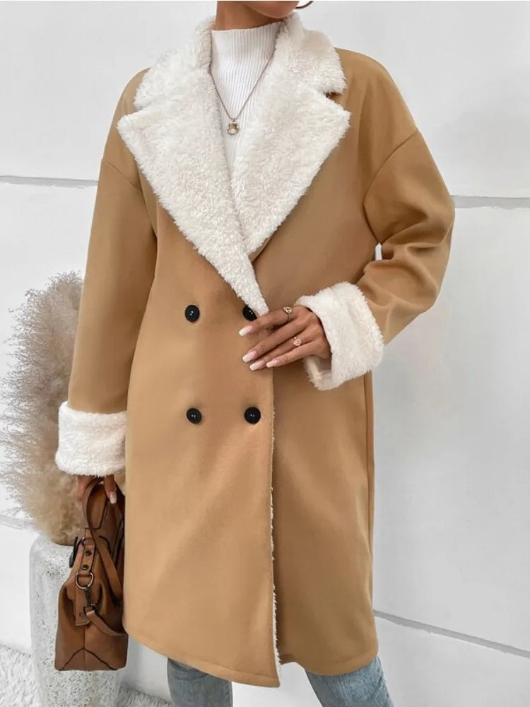 Verónica | Thick women's fleece coat for winter and autumn