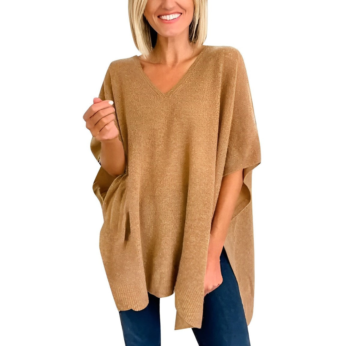 Aurica® | Blouse With Irregular Hem And V-Neck