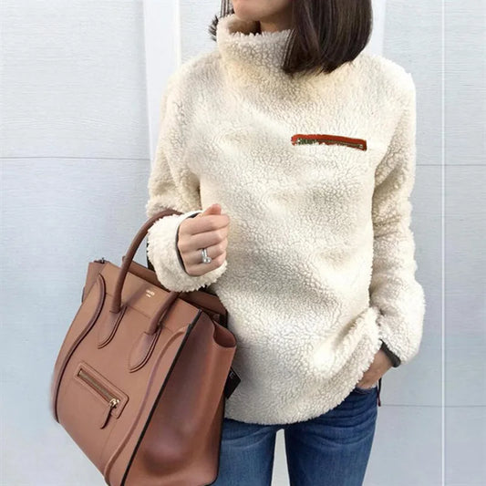 Jesusa | Long sleeve turtleneck sweater for women