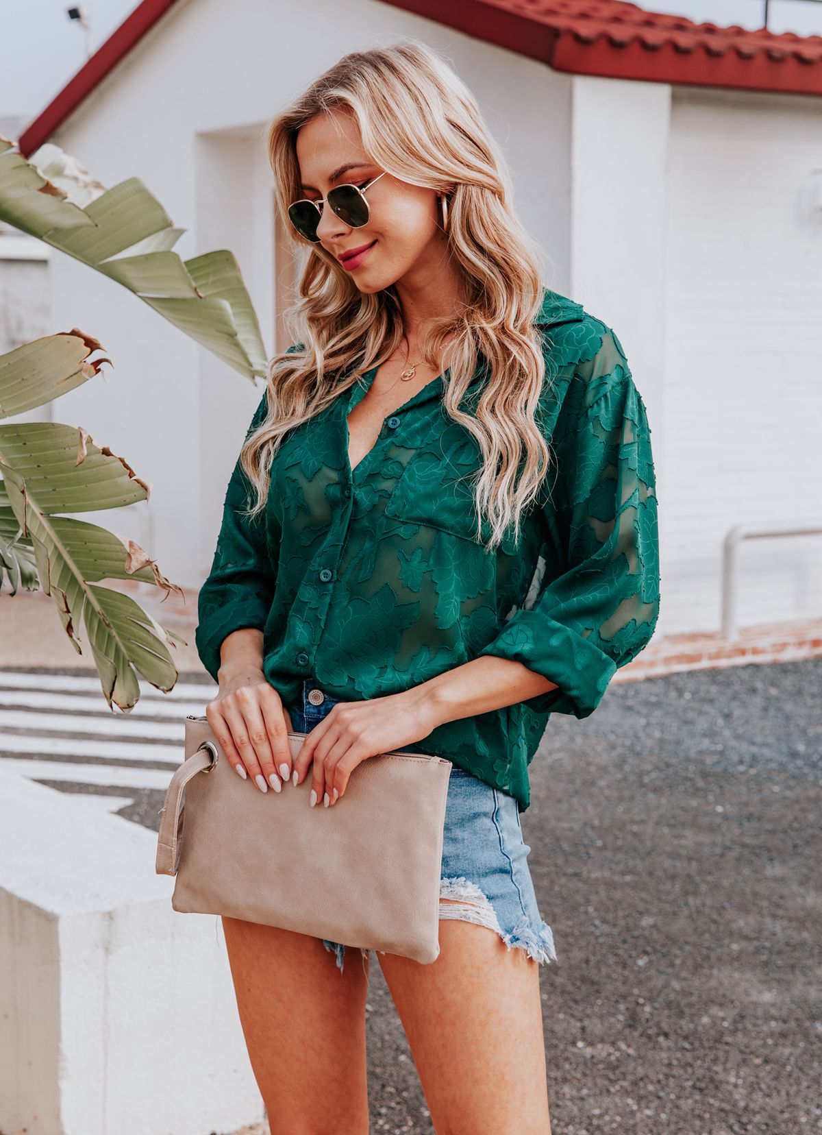 Miriam® | Casual Green Blouse