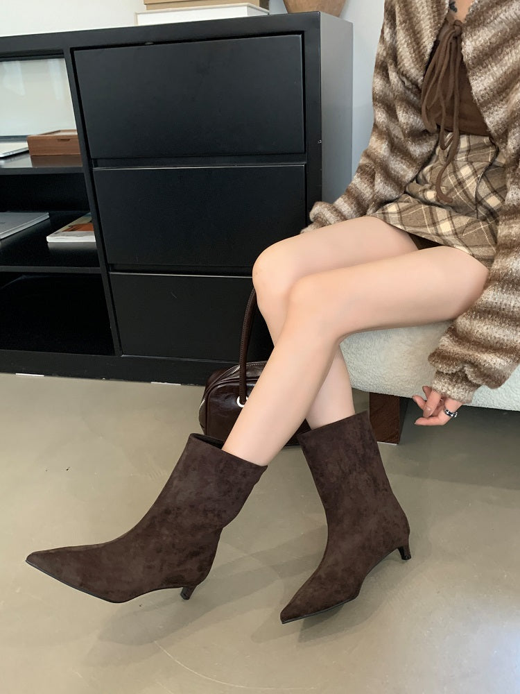 Ramona | Pointed toe light boots for women